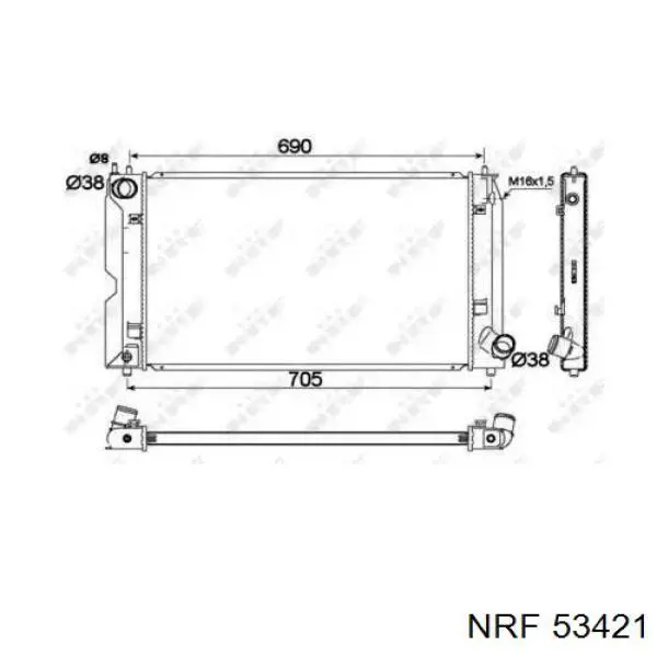 Радіатор охолодження NRF 53421