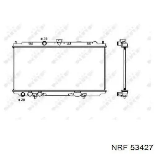 Купити 53427 NRF Радіатор двигуна