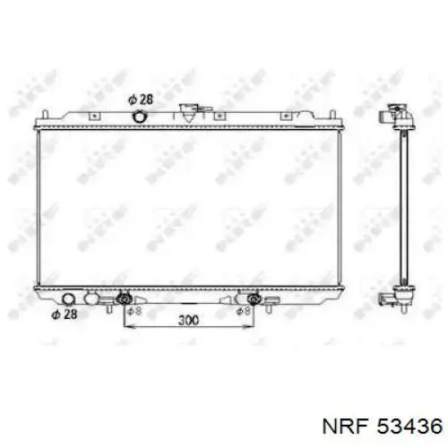 Купити 53436 NRF Радіатор двигуна