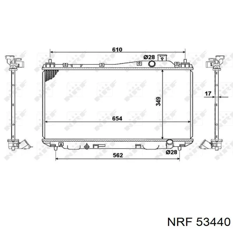 Купити 19010PLR004 Honda Радіатор двигуна