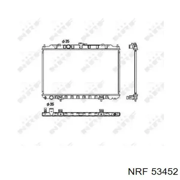 Купити 53452 NRF Радіатор двигуна