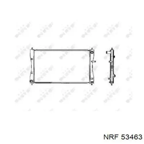 Радіатор основний NRF 53463 ціна, від 163.32 USD