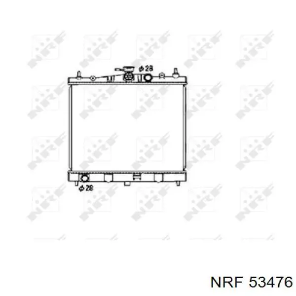 53476 NRF радіатор охолодження двигуна