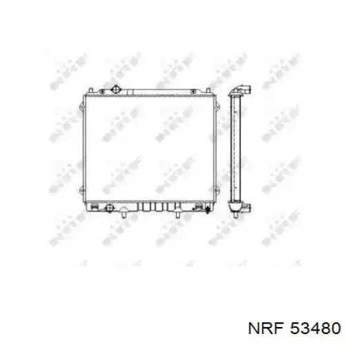 Радіатор основний NRF 53480 ціна, від 155.26 USD