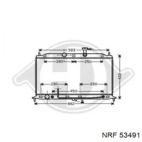 Радіатор основний NRF 53491 ціна, від 78.82 USD