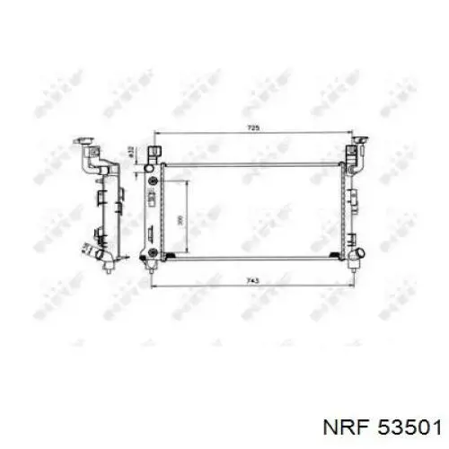 Радіатор основний NRF 53501 ціна, від 50.31 USD