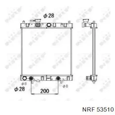 Радіатор основний NRF 53510 ціна, від 60.48 USD