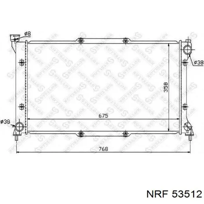 Радіатор основний NRF 53512 ціна, від 81.52 USD