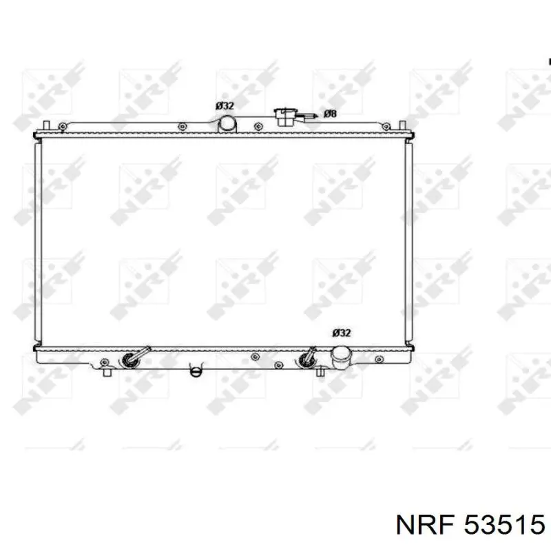 Купити 53515 NRF Радіатор двигуна