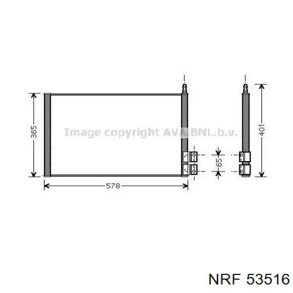 53516 NRF Радіатор охолодження двигуна