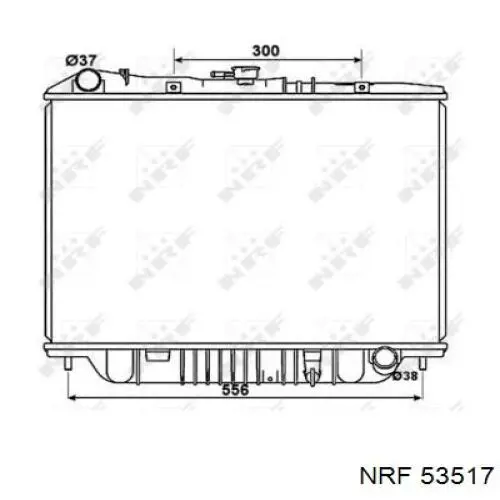 53517 NRF радіатор охолодження двигуна