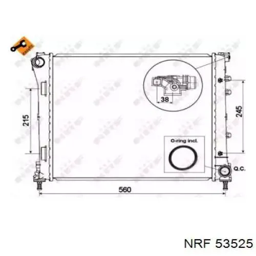 Радіатор основний Fast FT55265 ціна, від 57.98 USD