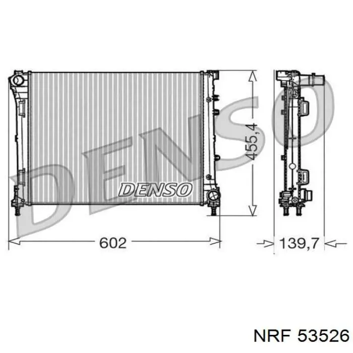 Радіатор охолодження Thermotec D7F053TT