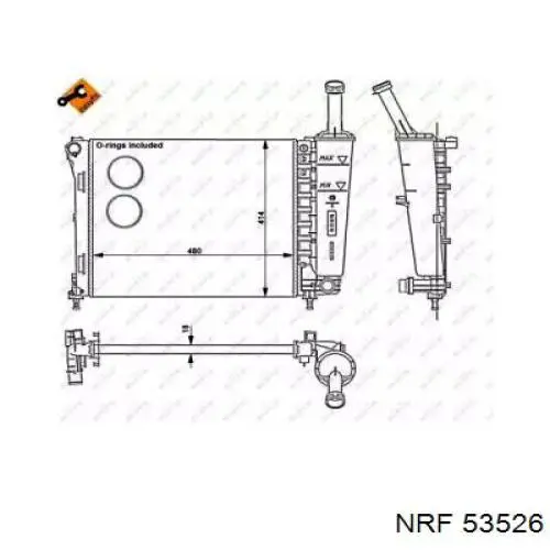 Купити 303508A1 Polcar Радіатор двигуна