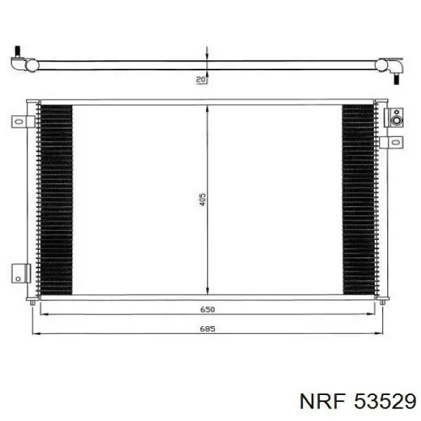 53529 NRF радіатор охолодження двигуна