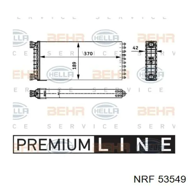 53549 NRF радіатор пічки (обігрівача)