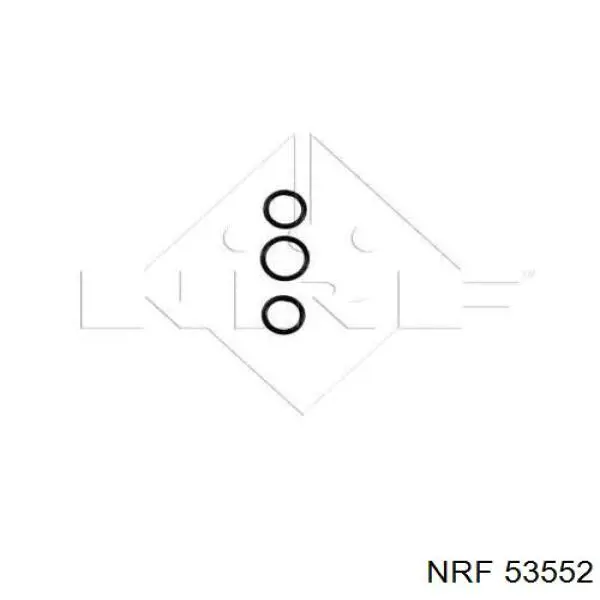 Радіатор пічки 53552 NRF