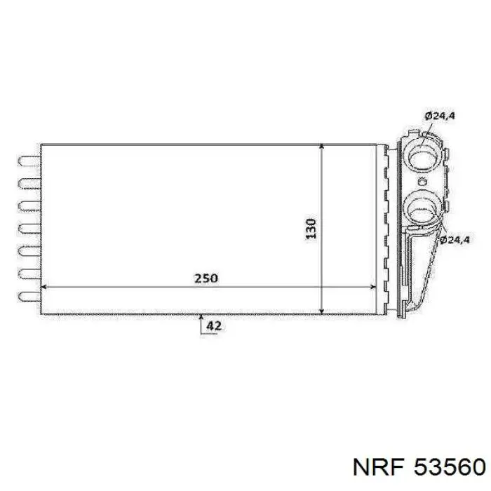53560 NRF радіатор пічки (обігрівача)
