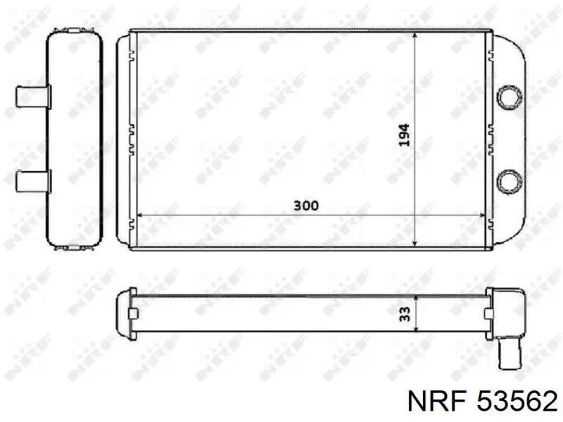 CNGCT000 NTY радіатор пічки (обігрівача)