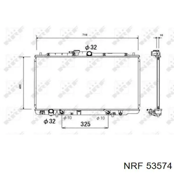 Радіатор охолодження NRF 53574