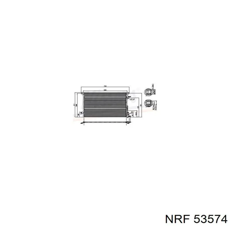 Радіатор 53574 NRF