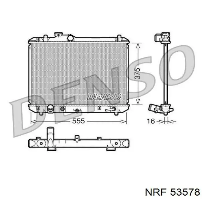 Радіатор основний NRF 53578 ціна, від 99.65 USD