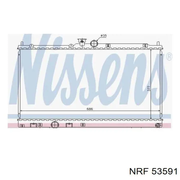 Радіатор основний NRF 53591 ціна, від 106.07 USD