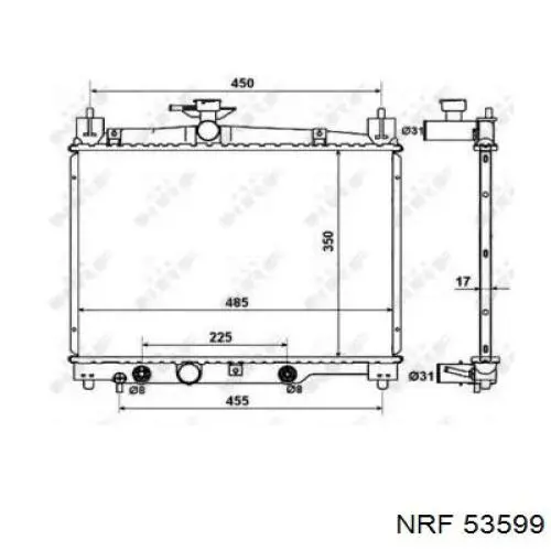 Купити 1640023090 Toyota Радіатор двигуна