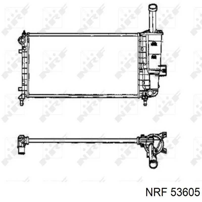 Купити 53605 NRF Радіатор двигуна