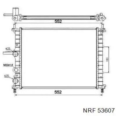 Радіатор охолодження NRF 53607