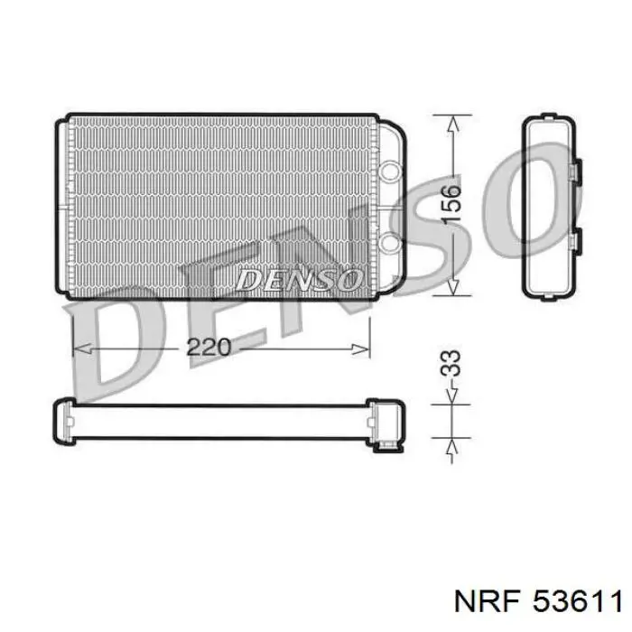 Купити 53611 NRF Теплообмінник