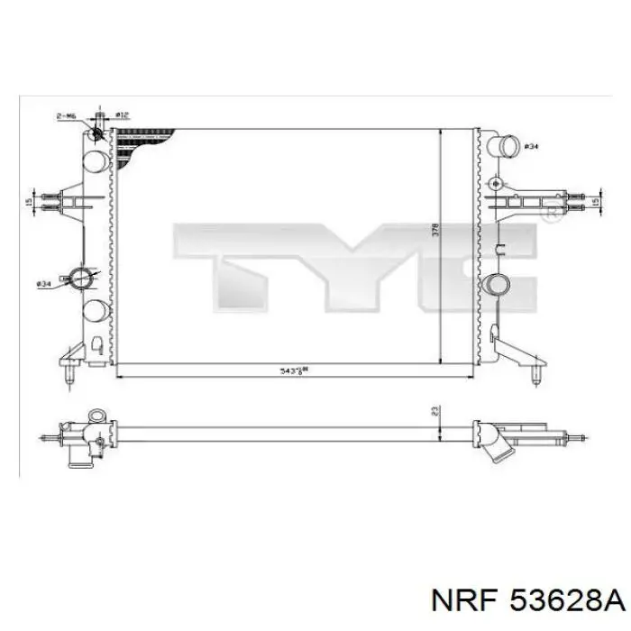 Радіатор охолодження NRF 53628A