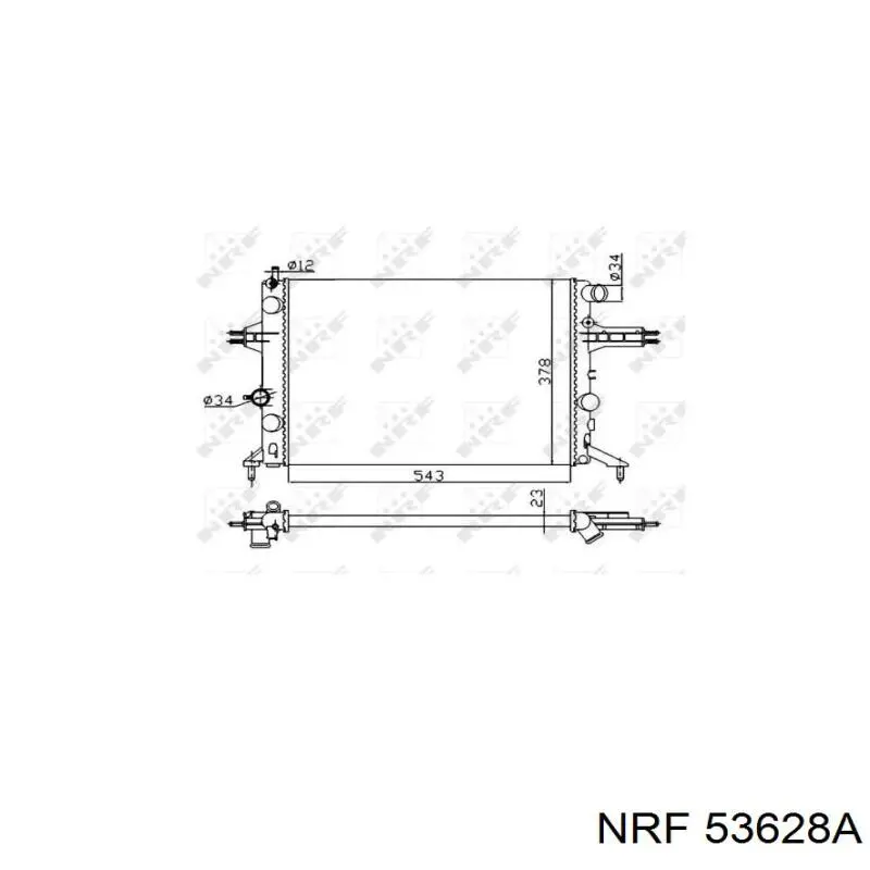 Радіатор основний NRF 53628A ціна, від 51.58 USD