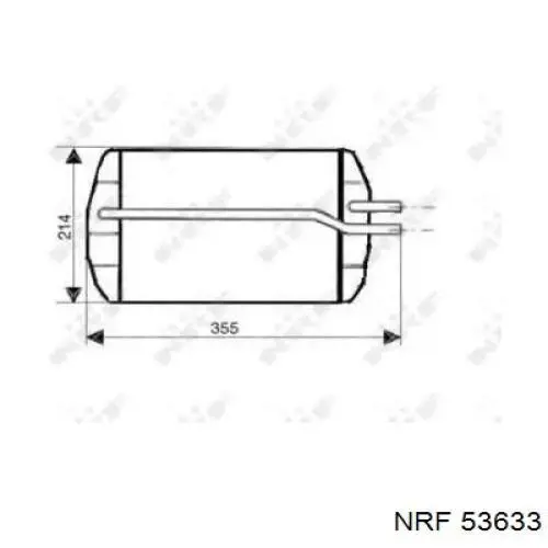 Радіатор обігрівача NRF 53633