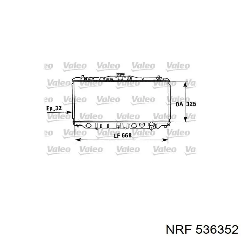 Радіатор основний NRF 536352 ціна, від 164.63 USD