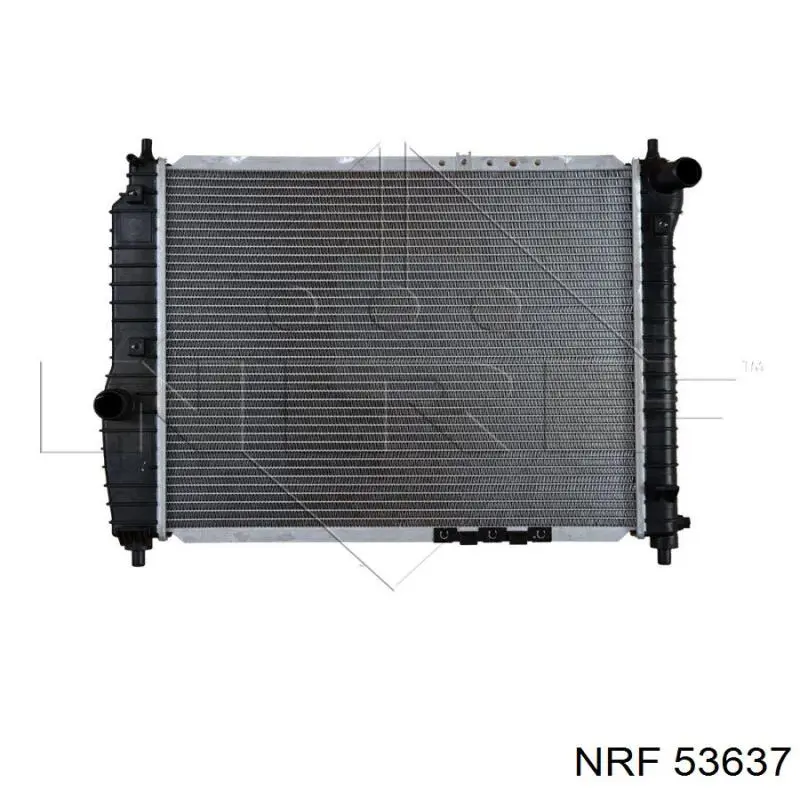 53637 NRF радіатор охолодження двигуна
