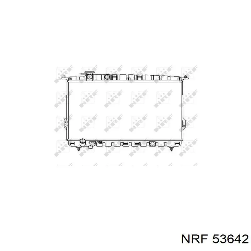 53642 NRF Радіатор охолодження двигуна