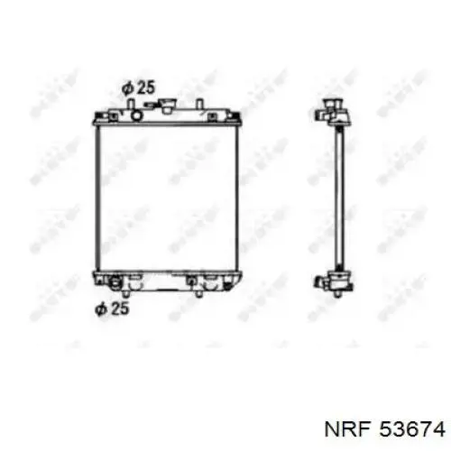 Радіатор основний NRF 53674 ціна, від 38.18 USD