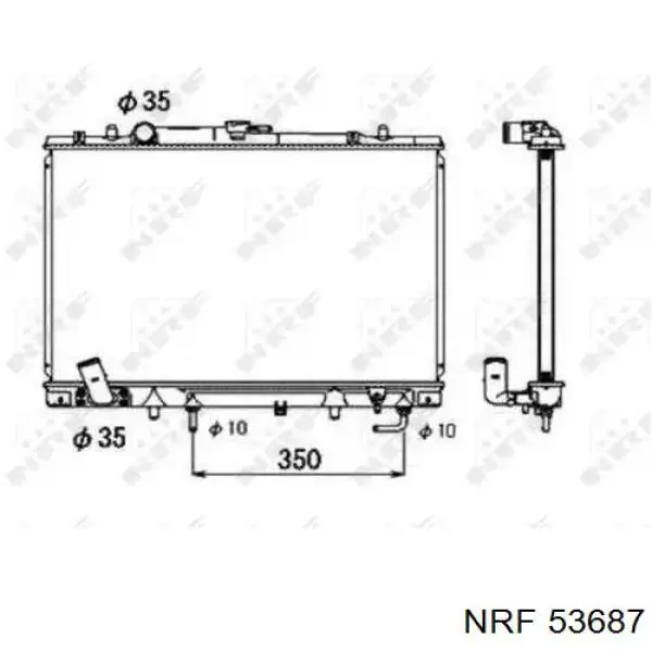 Купити R12140 Sato Tech Радіатор двигуна