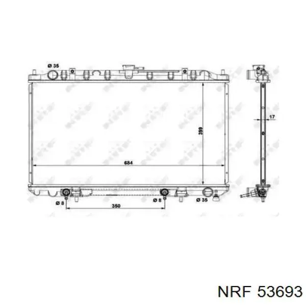 Радіатор охолодження NRF 53693