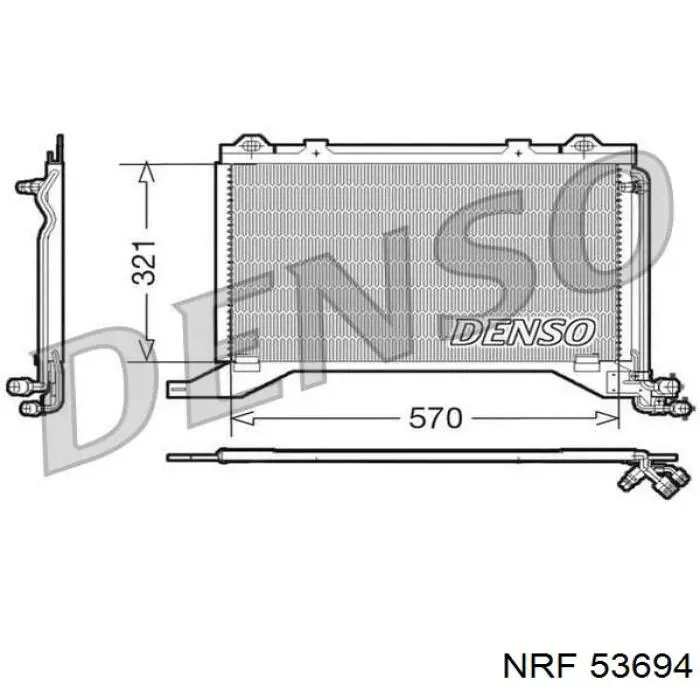 Радіатор 53694 NRF