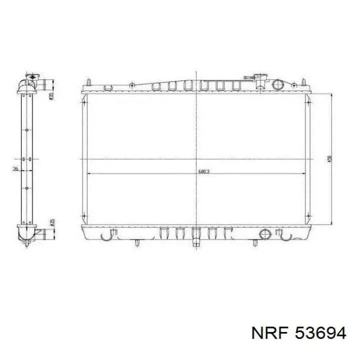 Радіатор охолодження NRF 53694