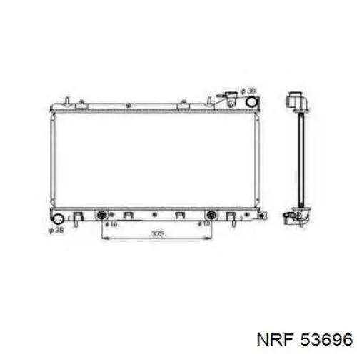Радіатор 53696 NRF