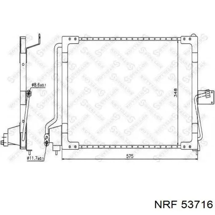 Радіатор основний NRF 53716 ціна, від 188.72 USD