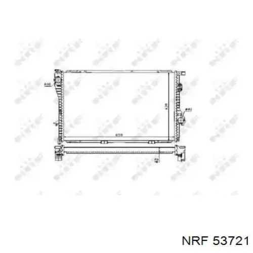 Купити 53721 NRF Радіатор двигуна