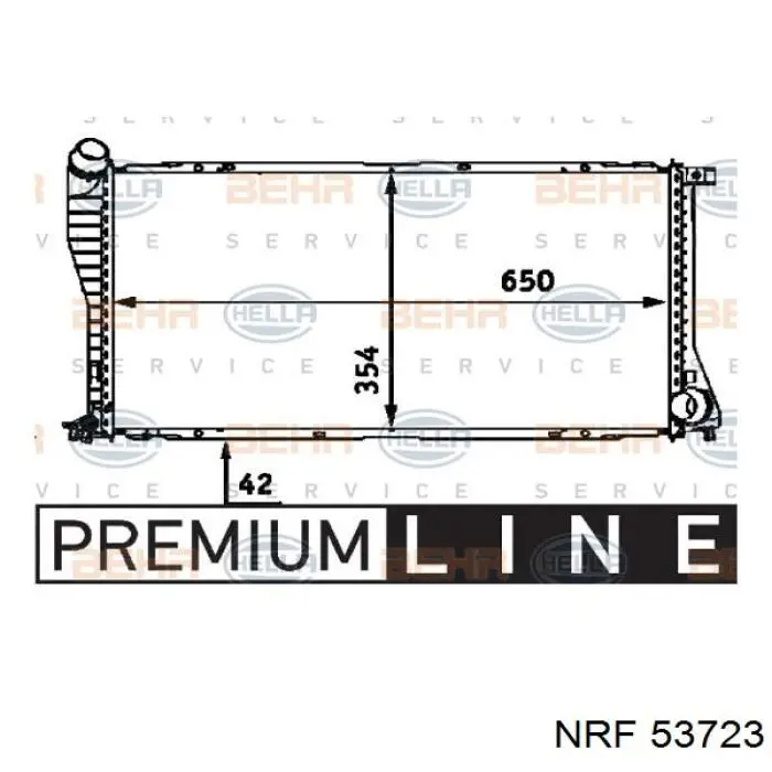 Радіатор 53723 NRF