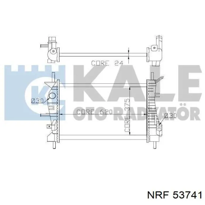 Радіатор 53741 NRF