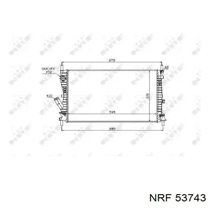 Купити 2S6H8K161BB Ford Радіатор двигуна