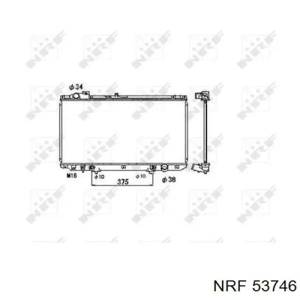 Радіатор основний NRF 53746 ціна, від 105.29 USD