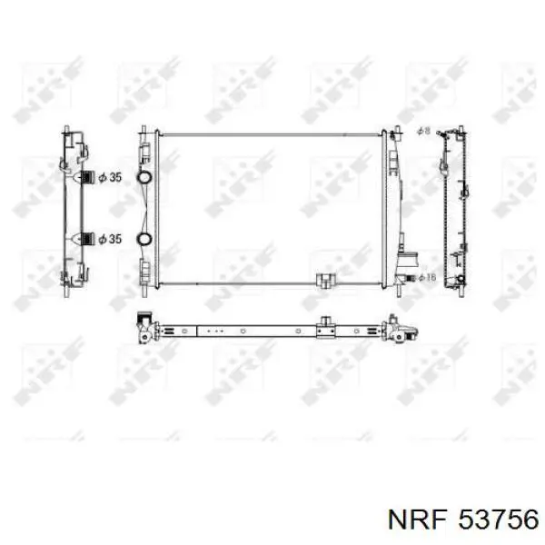 Купити 21400JD50B Nissan/Infiniti Радіатор двигуна